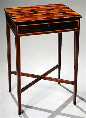 Lot 424 - George III Specimen Wood and Rosewood Side...