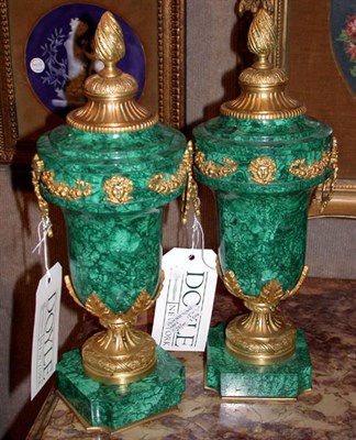 Lot 86 - Pair of Empire Style Gilt-Bronze Mounted...