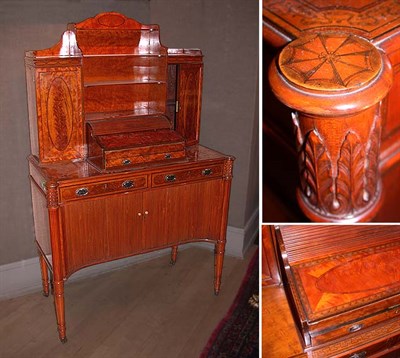 Lot 468 - George III Inlaid Mahogany and Satinwood...