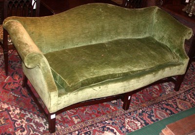 Lot 415 - George III Style Mahogany Settee The...