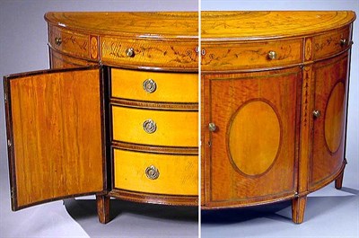 Lot 469 - George III Marquetry Inlaid Satinwood and...