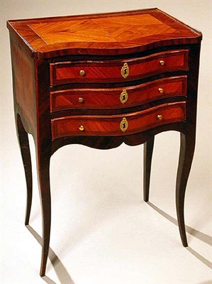 Lot 470 - Louis XV Kingwood Table en Chiffonniere Mid...