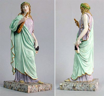 Lot 312 - Meissen Porcelain Figure of Melpomene Height...