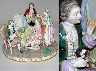 Lot 549 - German Porcelain Figural Group Depicting a...