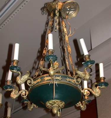 Lot 604 - Empire Style Gilt and Patinated-Bronze...