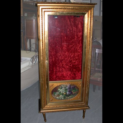 Lot 215 - Pair of Louis XVI Style Gilt-Wood Vitrines...