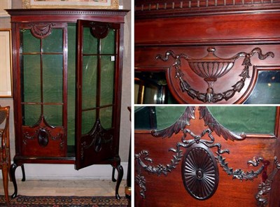 Lot 138 - Edwardian Mahogany Two-Door Vitrine Height 70...