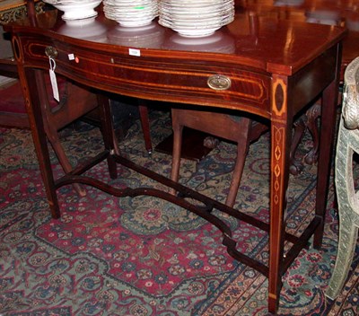 Lot 380 - George III Style Satinwood Inlaid Mahogany...