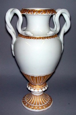 Lot 911 - Meissen Style Gilt Decorated Two-Handled...