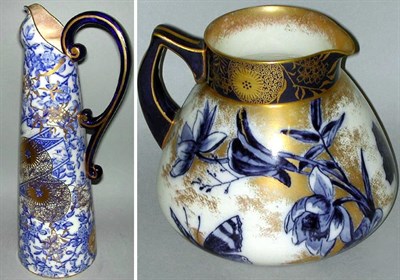 Lot 916 - Two Doulton Burslem Gilt Decorated Porcelain...