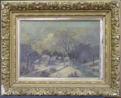 Lot 44 - Dutch School 19th Century IN WINTER Partial...