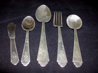Lot 455 - Lunt Sterling Silver Partial Flatware Service...