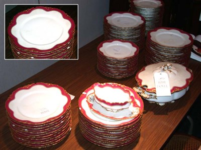 Lot 637 - Limoges Porcelain Dinner Service Comprising a...