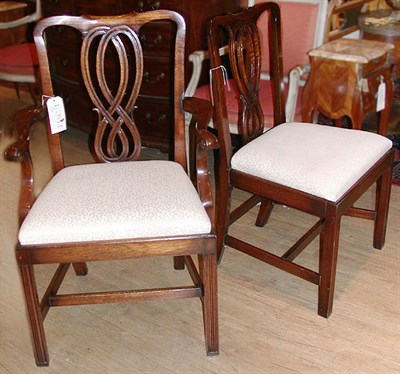 Lot 567 - Set of Ten George III Style Mahogany Dining...