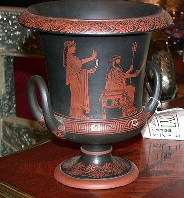 Lot 610 - Wedgwood Terra Cotta Painted Basalt Urn After...