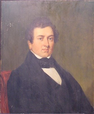 Lot 5 - American School 19th Century PORTRAIT OF A MAN...