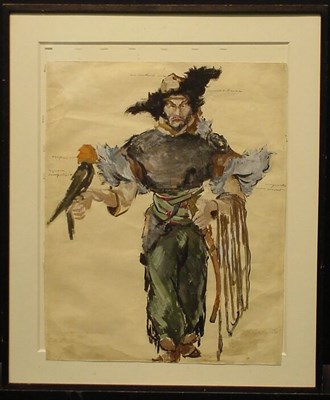 Lot 77 - Manner of Konstantin Korovin WARRIOR, COSTUME...