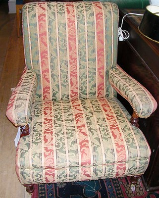 Lot 605 - Pair of Victorian Style Upholstered Armchairs