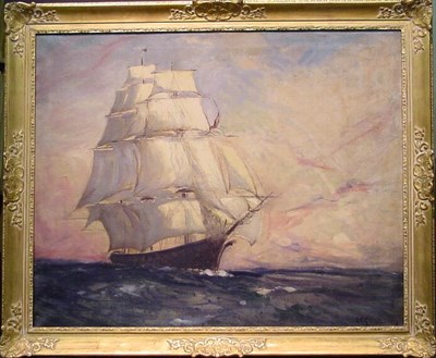 Lot 125 - Arthur Clifton Goodwin 1864-1929 CLIPPER SHIP...