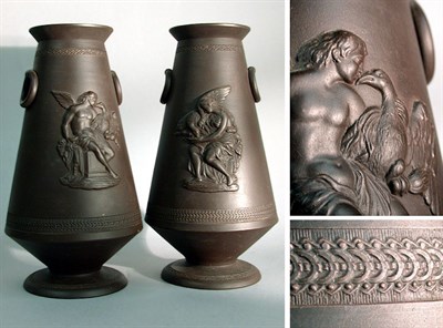 Lot 377 - Pair of Neoclassical Style Pottery Vases