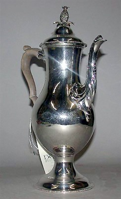 Lot 538 - George III Silver Coffee Pot Maker's mark...
