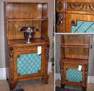 Lot 254 - Pair of Empire Style Bronze Mounted Painted...