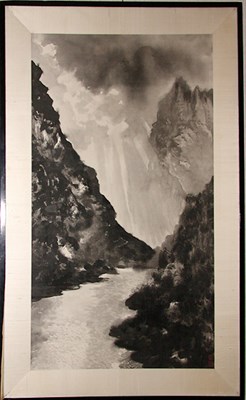 Lot 327 - Chiang Er-Shih Ink Painting of a Mountain...