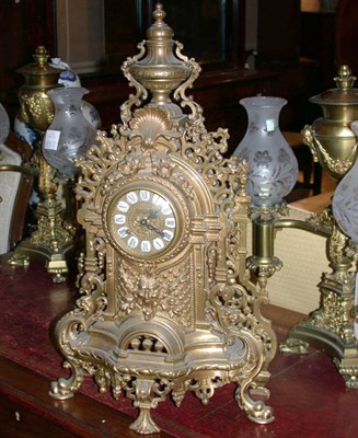 Lot 498 - Louis XVI Style Gilt-Metal Mantel Clock