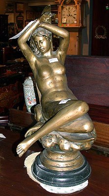 Lot 476 - Bronze Sculpture Depicting Maiden and the Moon