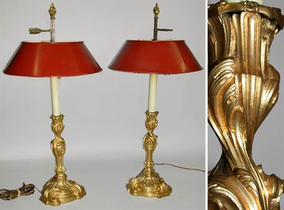 Lot 599 - Pair of Louis XV Style Gilt-Bronze...