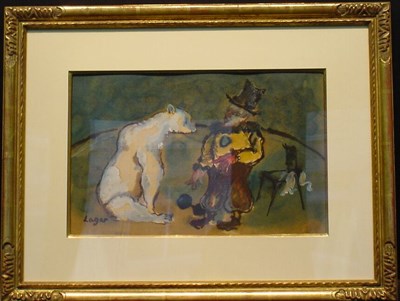 Lot 24 - Celso Lagar Spanish, 1891-1966 CIRCUS CLOWN...