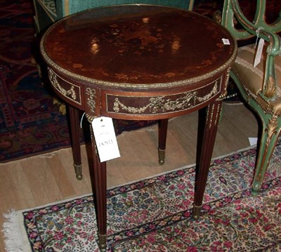 Lot 340 - Louis XVI Style Bronze Mounted Marquetry...