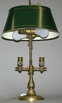 Lot 618 - Georgian Style Bronze Bouillotte Lamp Height...