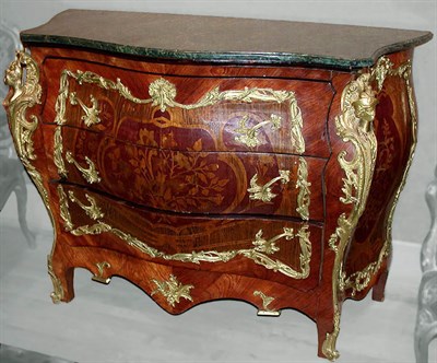 Lot 656 - Louis XV Style Gilt-Bronze Mounted Parquetry...