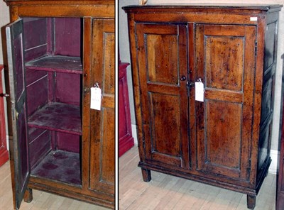 Lot 217 - Provincial Georgian Style Elm Pie Cabinet