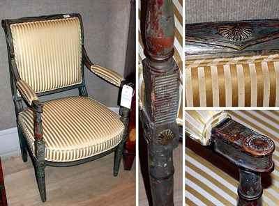 Lot 402 - Directoire Painted Armchair
