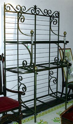 Lot 122 - Continental Brushed Steel Baker's Rack