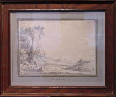 Lot 15 - Pieter de Molijn Dutch, 1595-1661 HERDERS AT...