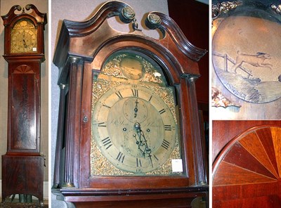 Lot 517 - George III Style Mahogany Tall Case Clock