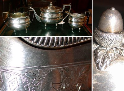 Lot 539 - George III Silver Tea Service George McHattie,...