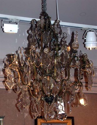 Lot 432 - Louis XV Style Gilt-Metal and Cut Glass...