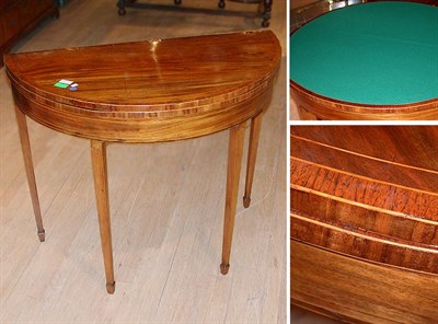 Lot 634 - George III Mahogany Card Table Late 18th...