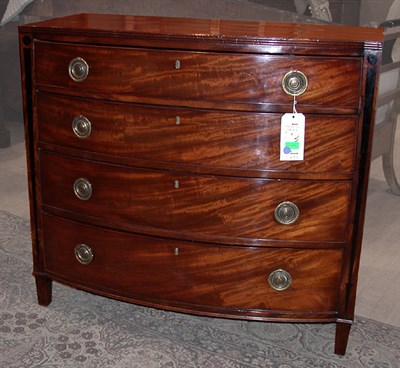 Lot 700 - Regency Ebonized Inlaid Mahogany Chest of...