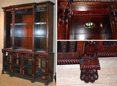 Lot 579 - Regency Style Mahogany Bookcase
