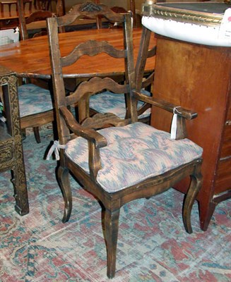 Lot 270 - Set of Eight Provincial Louis XV Style Walnut...