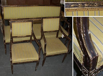 Lot 171 - Italian Neoclassical Parcel Gilt and Painted...