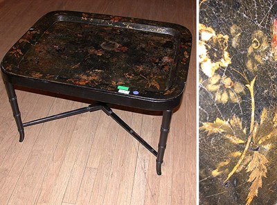 Lot 709 - Early Victorian Gilt Decorated and Painted...