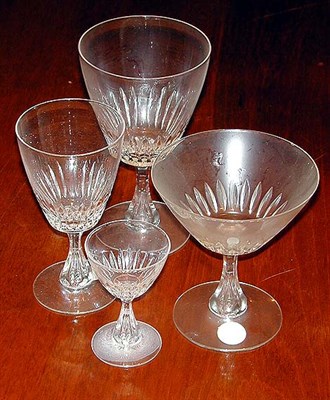 Lot 317 - Group of Colorless Cut Glass Stemware...