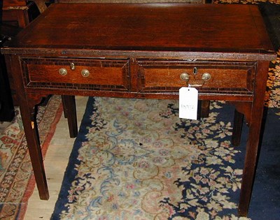 Lot 286 - George III Oak Dressing Table