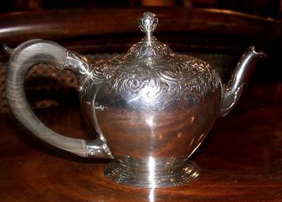 Lot 527 - George II Silver Teapot Thomas Whipham, London,...